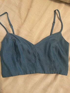 Lulus Light Blue Smocked Cami Top size XS